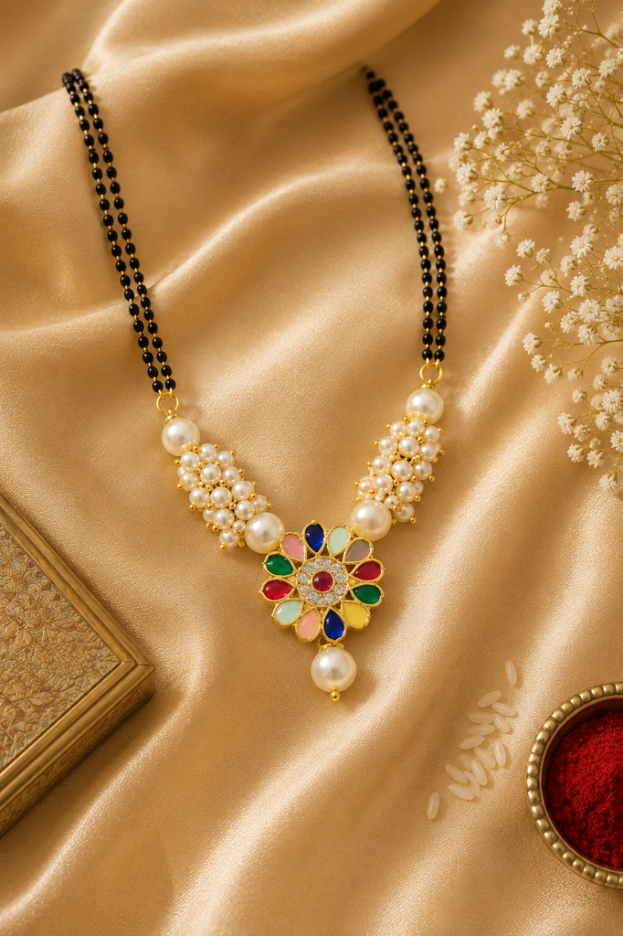 navratna pearl mangalsutra