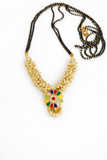 off white gajra mangalsutra
